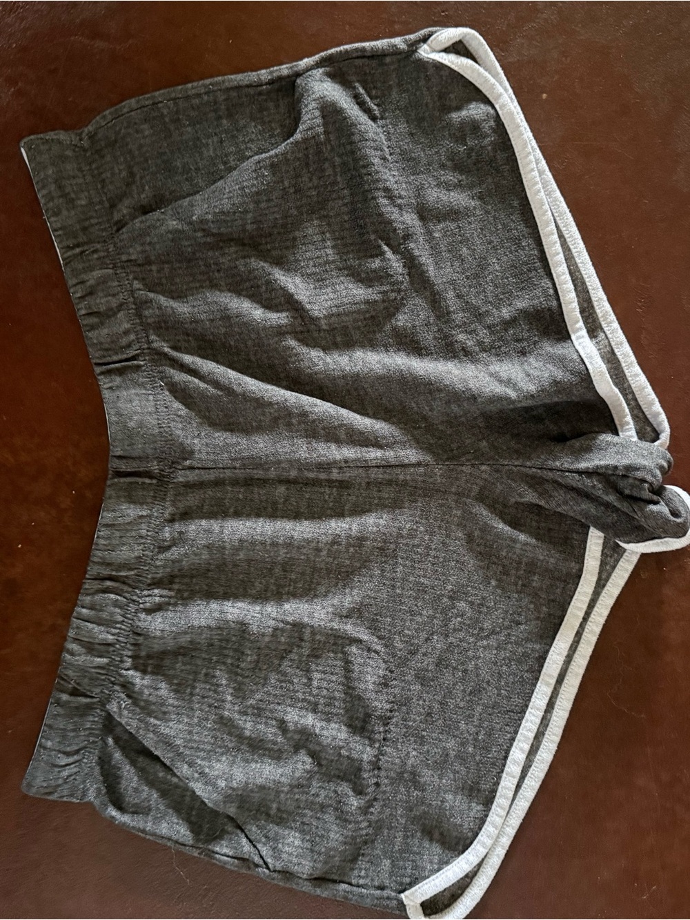 Jockey Gray Lounge Sleep Shorts with White Trim